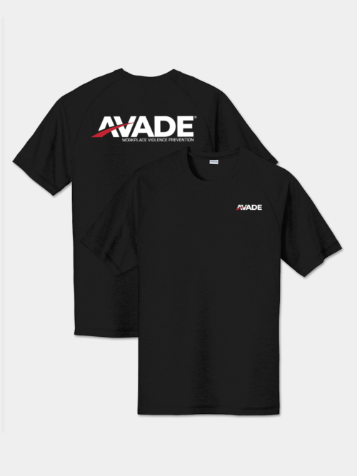 AVADE® Short Sleeve Shirts Black Front & Back