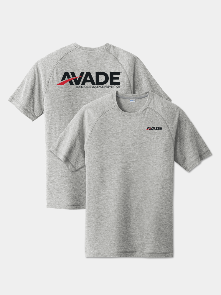 AVADE® Short Sleeve Shirts Gray Front & Back