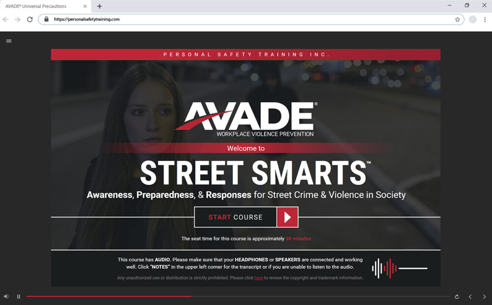 AVADE® Street Smarts™ E-Learning